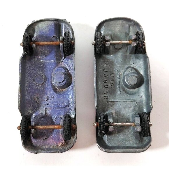 Tootsie Toy USA Pink & Purple Jaguar Toy Cars Lot of 2 - Picture 4 of 4